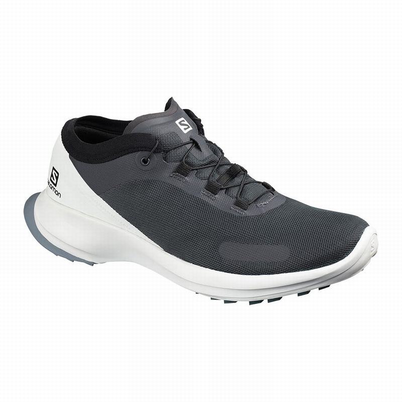 Chaussures De Trail Running Salomon Homme Noir / Blanche - Salomon SENSE FEEL - France (7510-HAMXC)